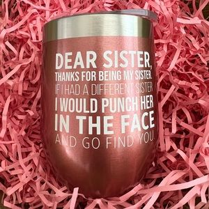 Sister Wine Tumbler 🍷❤️